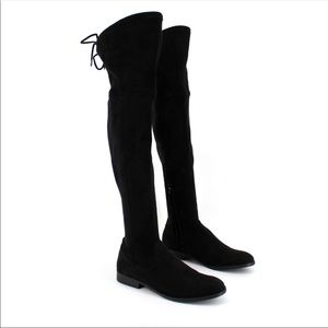 DOLCE VITA Neely black suede over the knee boot